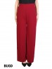 Solid Color Wide-Leg Full-length Pants